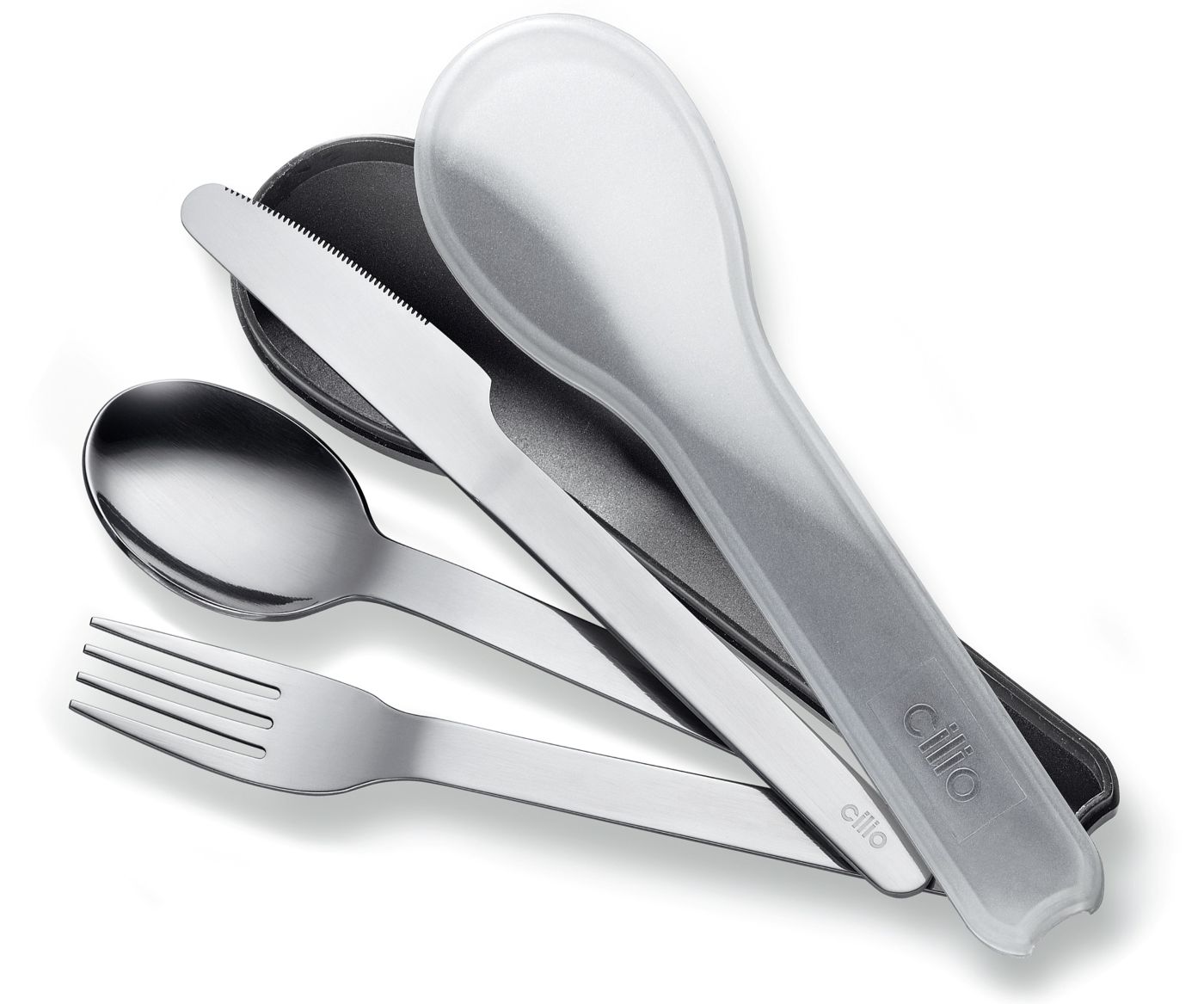 545883 GITA Cestovní příbory - sada 3 ks v plastovém obalu vyrobené z nerezu  Cilio (5)